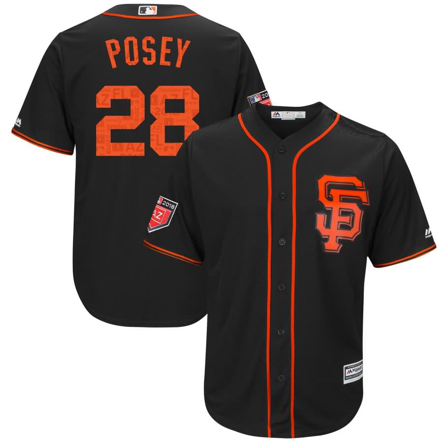Buster Posey San Francisco Giants Majestic 2018 Spring Training Cool Base Player Jersey - Black