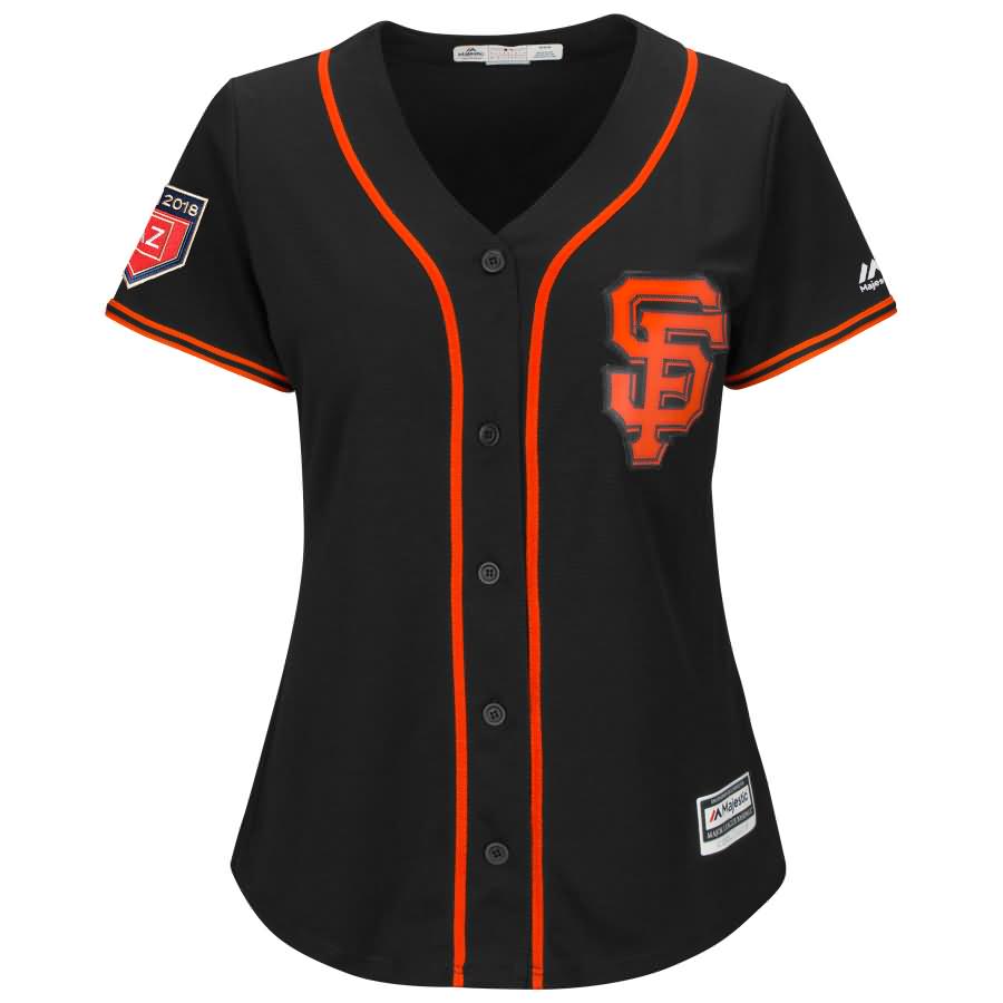 Buster Posey San Francisco Giants Majestic Women's 2018 Spring Training Cool Base Player Jersey - Black