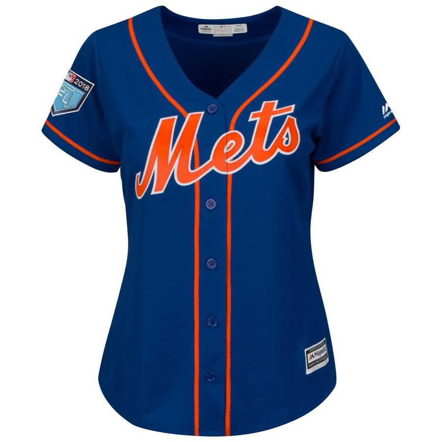 Michael Conforto New York Mets Majestic Women's 2018 Spring Training Cool Base Player Jersey - Royal