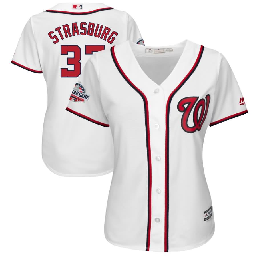 Stephen Strasburg Washington Nationals Majestic Women's 2018 All-Star Game Home Cool Base Player Jersey - White
