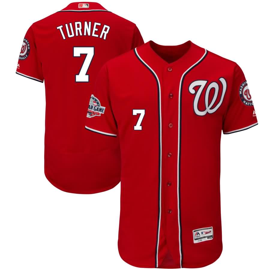 Trea Turner Washington Nationals Majestic 2018 All-Star Game Alternate Flex Base Player Jersey - Scarlet