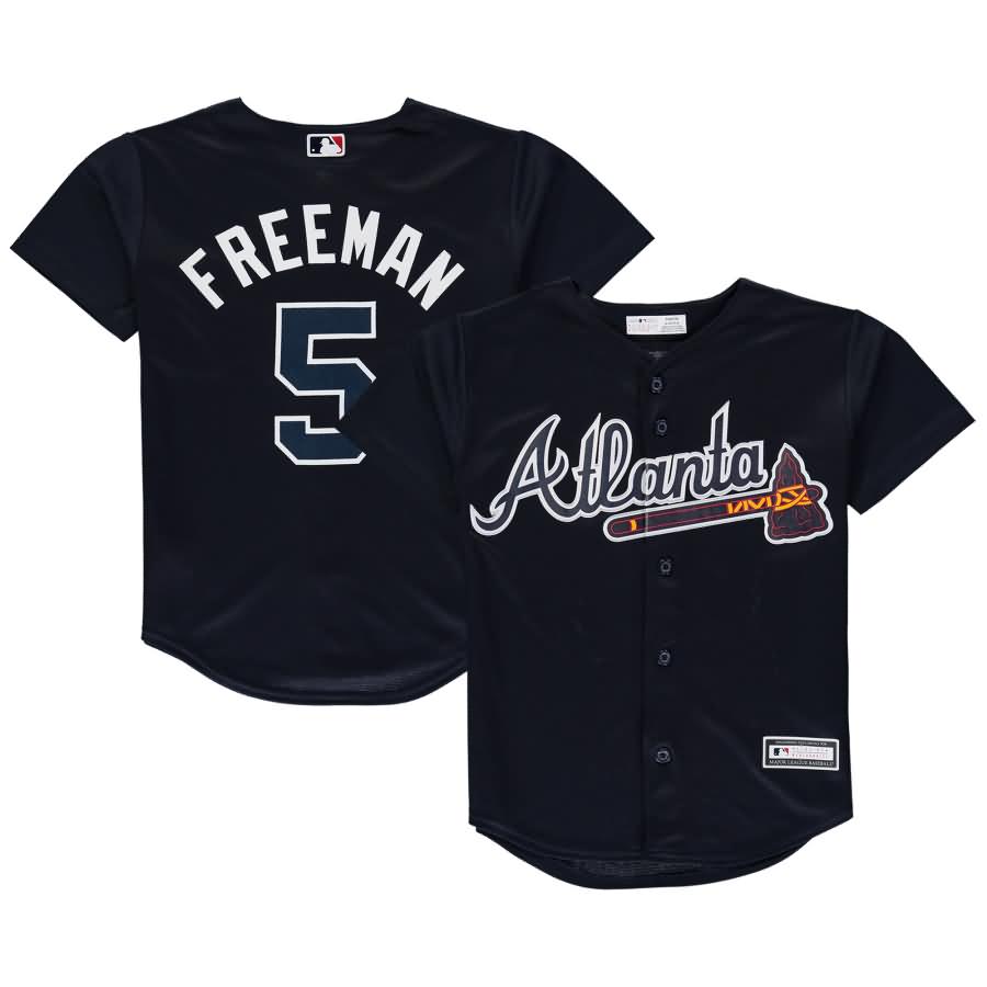 Freddie Freeman Atlanta Braves Youth Player Replica Jersey - Navy