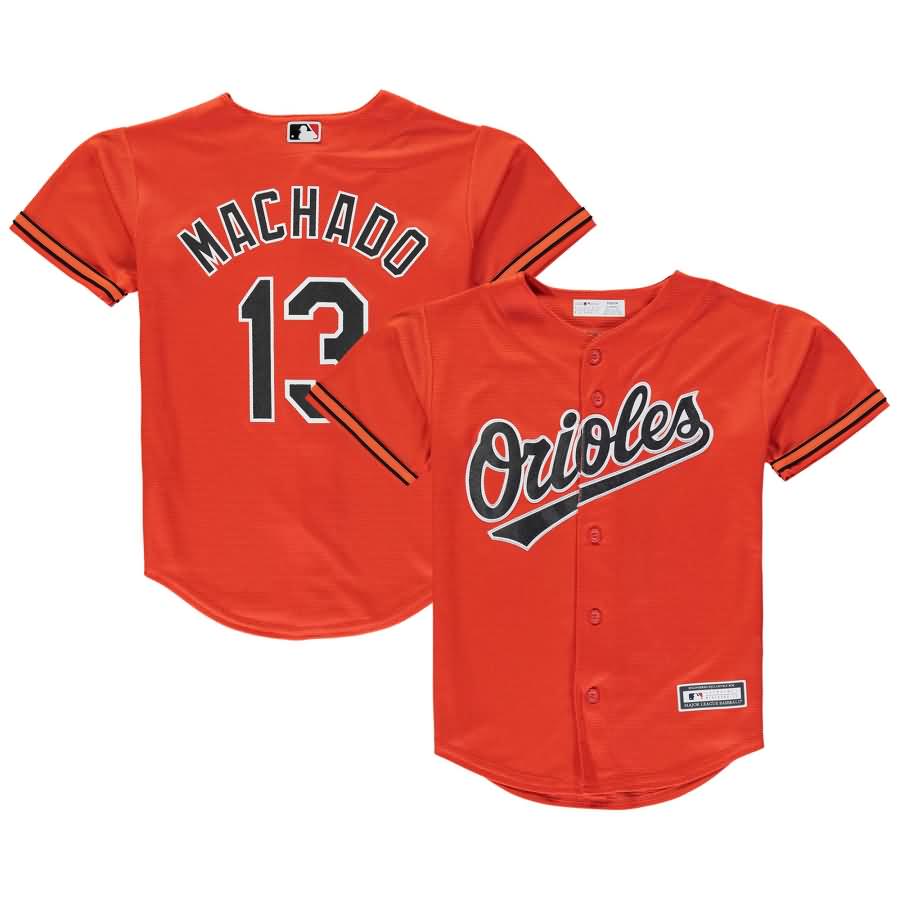 Manny Machado Baltimore Orioles Youth Player Replica Jersey - Orange