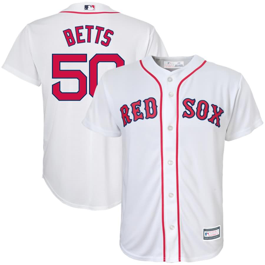 Mookie Betts Boston Red Sox Youth Player Replica Jersey - White