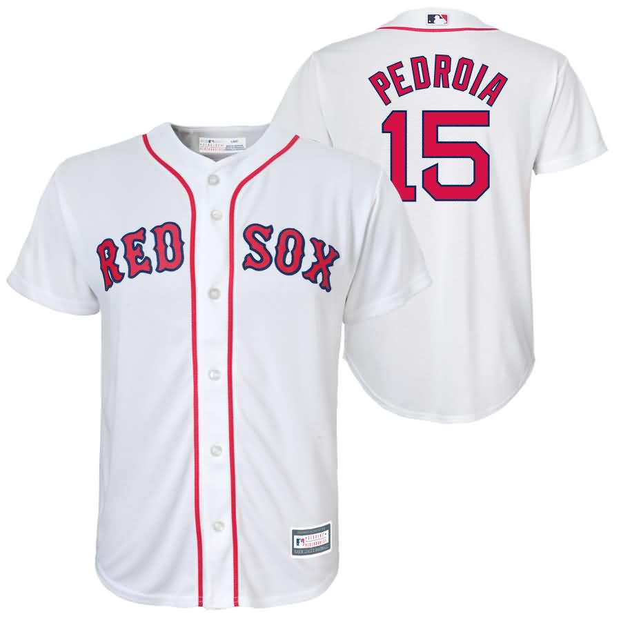 Dustin Pedroia Boston Red Sox Youth Player Replica Jersey - White