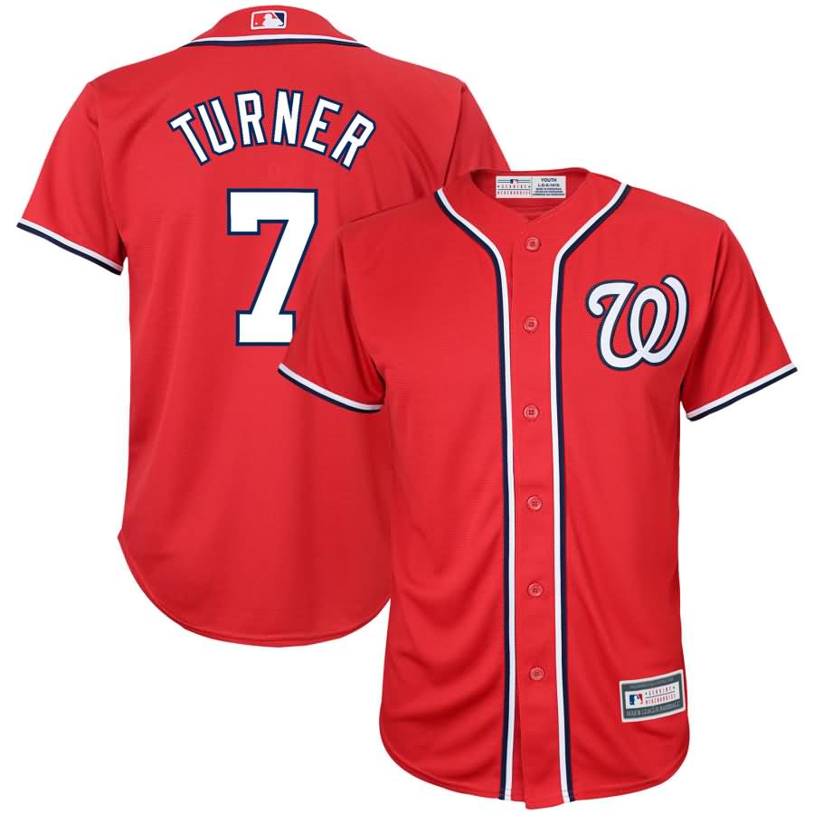 Trea Turner Washington Nationals Youth Player Replica Jersey - Red