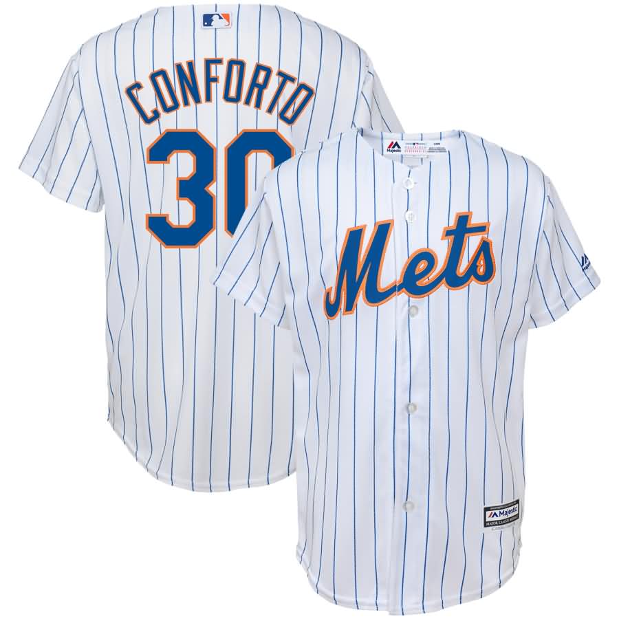 Michael Conforto New York Mets Majestic Youth Home Official Cool Base Replica Player Jersey - White