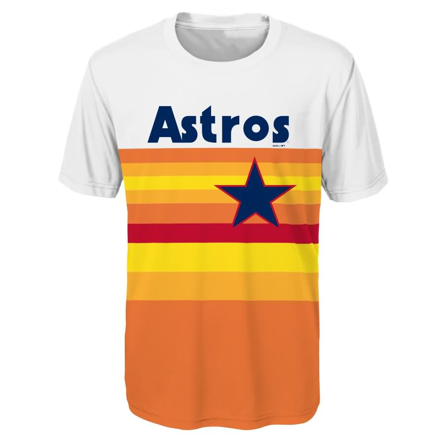 Carlos Correa Houston Astros Youth Cooperstown Player Sublimated Jersey Top - Orange