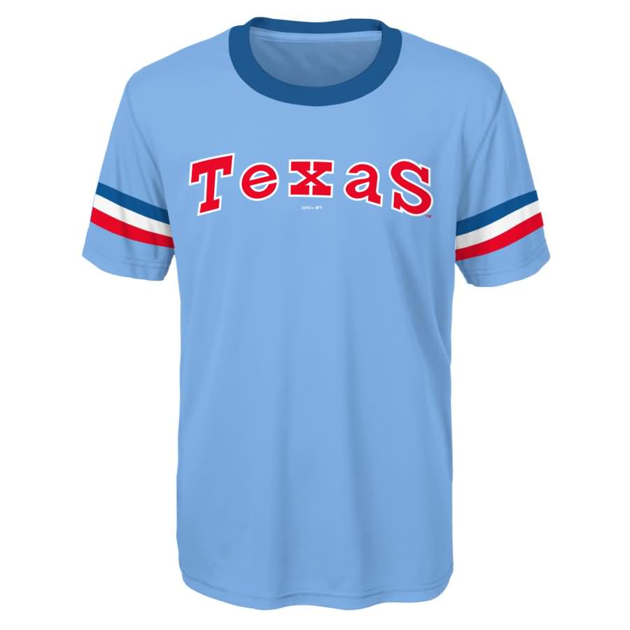 Nolan Ryan Texas Rangers Youth Cooperstown Player Sublimated Jersey Top - Light Blue