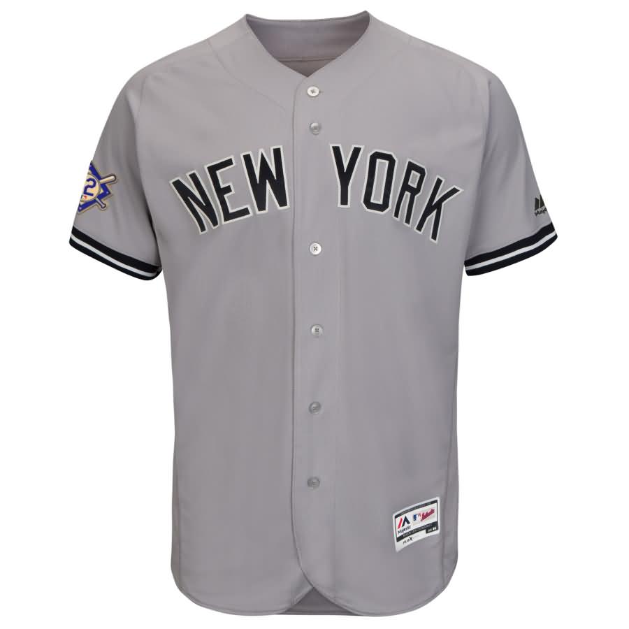 New York Yankees Majestic 2018 Jackie Robinson Day Authentic Flex Base Jersey - Gray