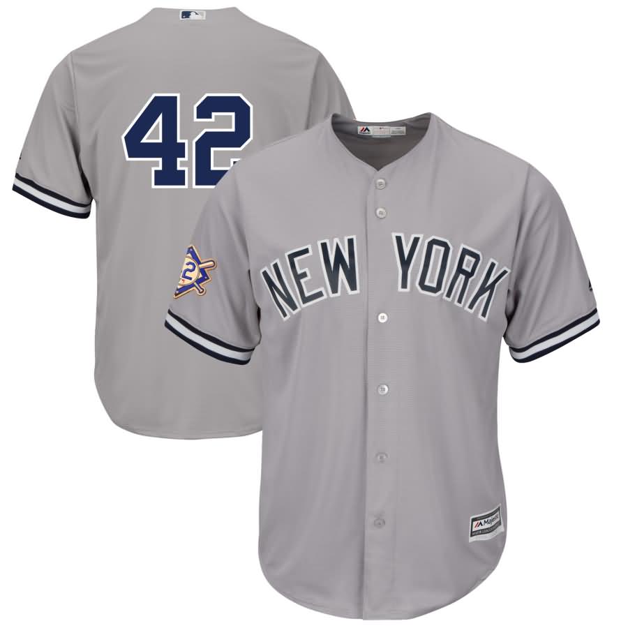 New York Yankees Majestic 2018 Jackie Robinson Day Cool Base Jersey - Gray