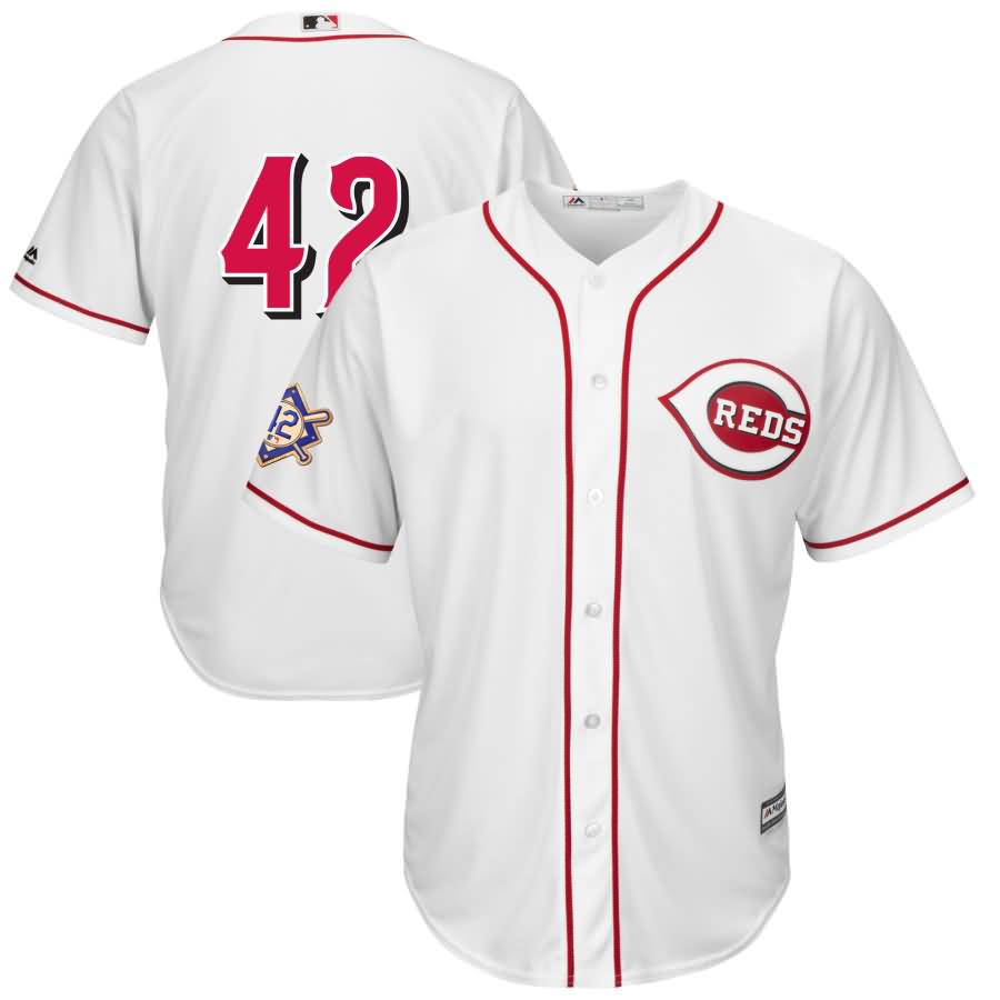 Cincinnati Reds Majestic 2018 Jackie Robinson Day Official Cool Base Jersey - White
