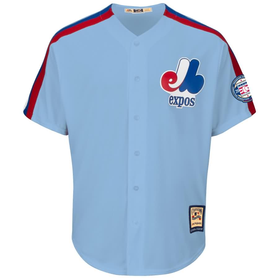 Vladimir Guerrero Montreal Expos Majestic Hall of Fame Induction Patch Cool Base Jersey - Light Blue
