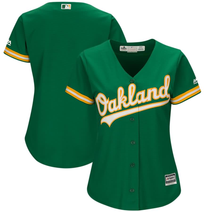 Oakland Athletics Majestic Women's Cool Base Team Jersey - Kelly Green