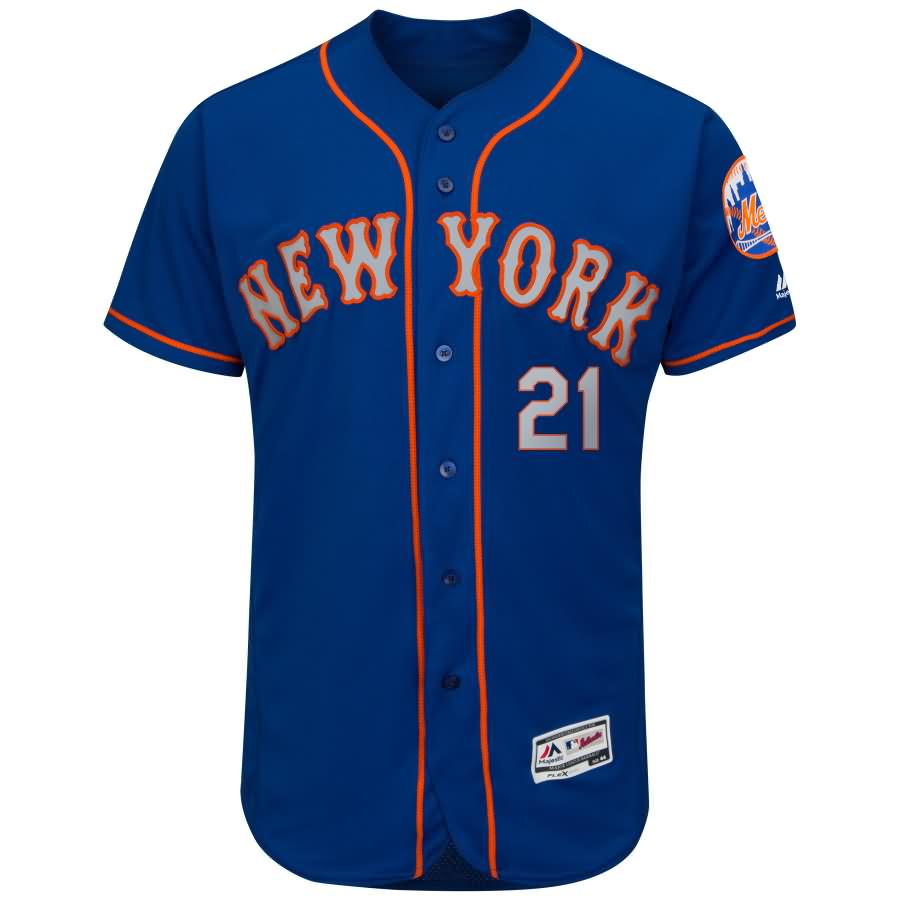 Todd Frazier New York Mets Majestic Authentic Collection Flex Base Player Jersey - Royal
