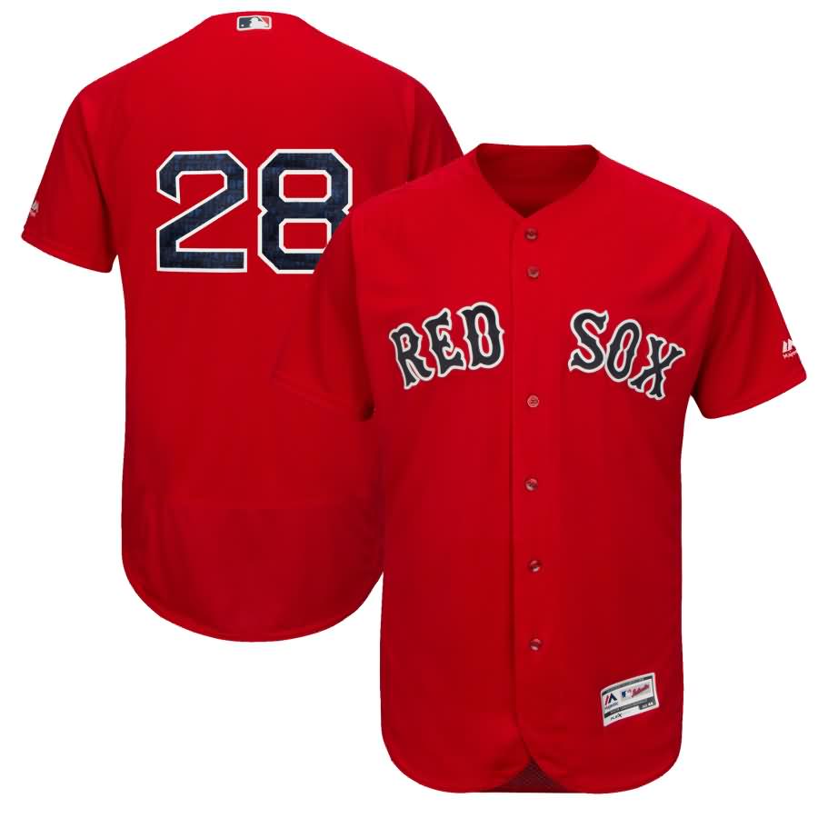 JD Martinez Boston Red Sox Majestic Authentic Collection Flex Base Player Jersey - Scarlet
