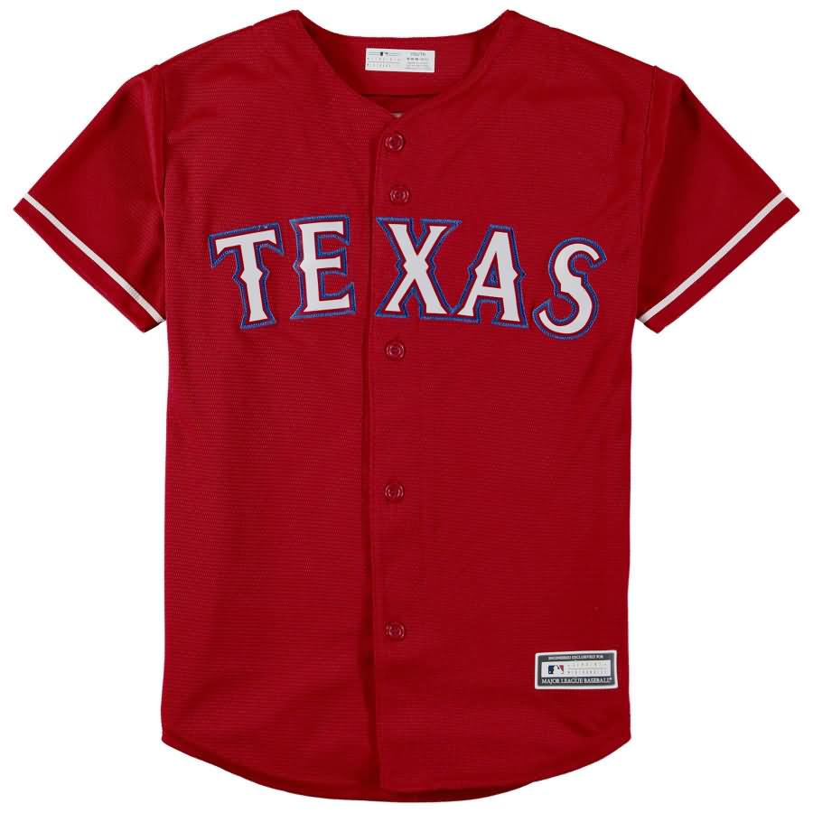 Elvis Andrus Texas Rangers Majestic Youth Alternate Official Cool Base Player Jersey - Red