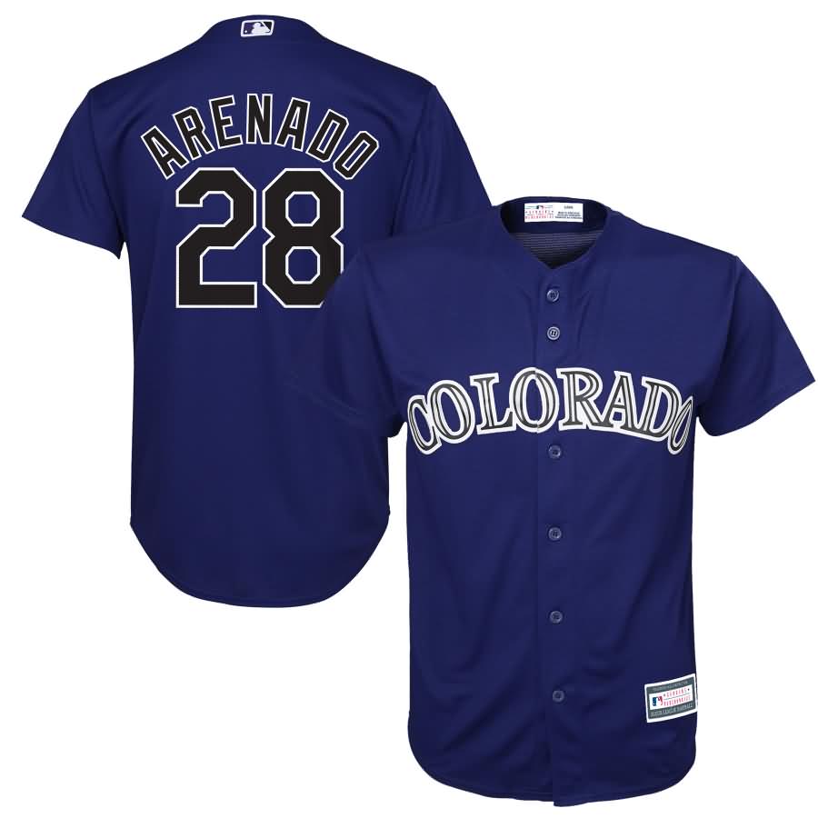 Nolan Arenado Colorado Rockies Majestic Youth Replica Player Jersey - Purple
