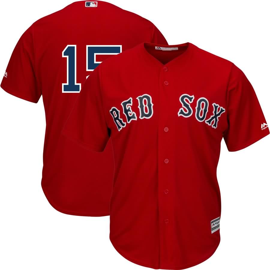 Dustin Pedroia Boston Red Sox Majestic Alternate Official Cool Base Replica Player Jersey - Scarlet