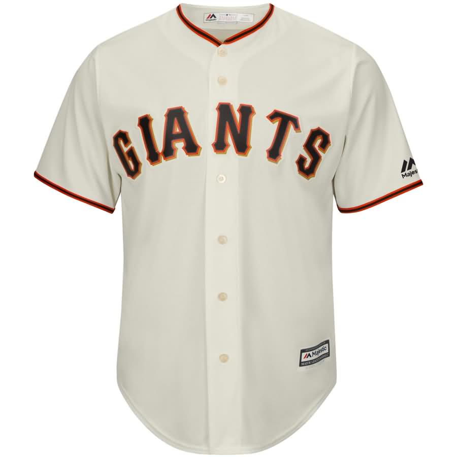 Evan Longoria San Francisco Giants Majestic Official Team Cool Base Player Jersey - Cream
