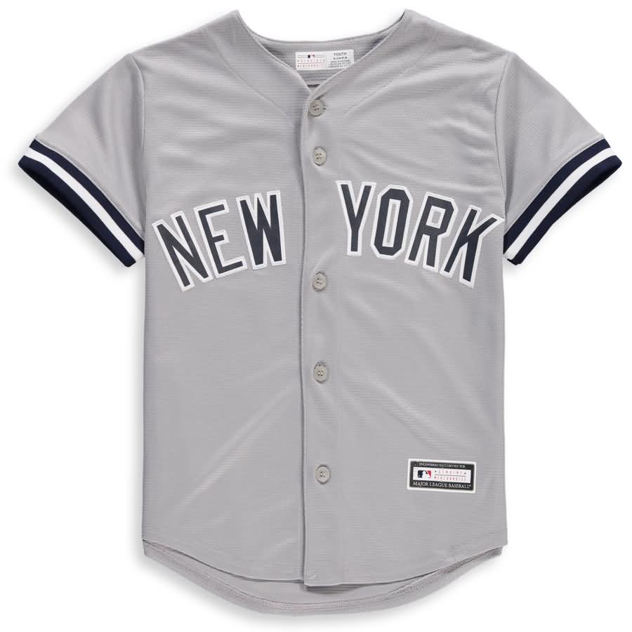 Giancarlo Stanton New York Yankees Majestic Youth Road Official Cool Base Player Jersey - Gray