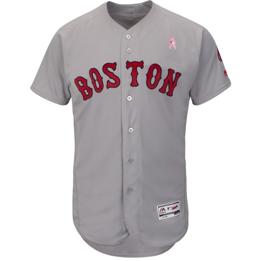 Boston Red Sox Majestic 2018 Mother's Day Road Flex Base Team Jersey - Gray
