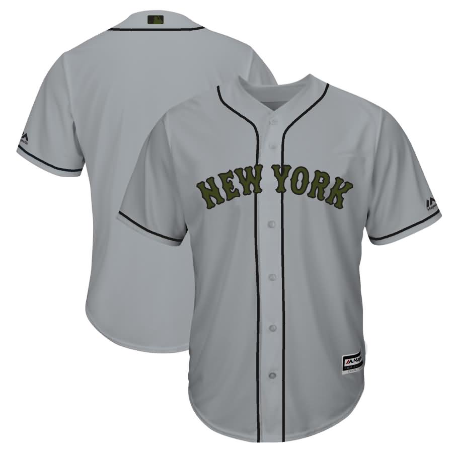 New York Mets Majestic 2018 Memorial Day Cool Base Team Jersey - Gray