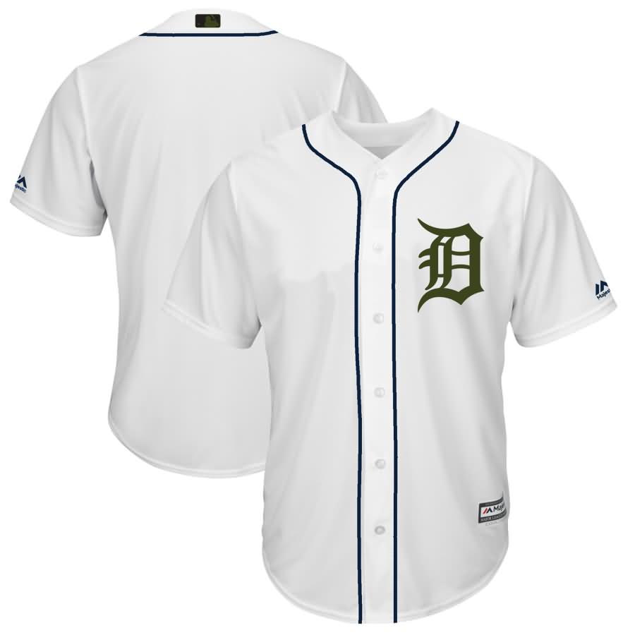 Detroit Tigers Majestic 2018 Memorial Day Cool Base Team Jersey - White