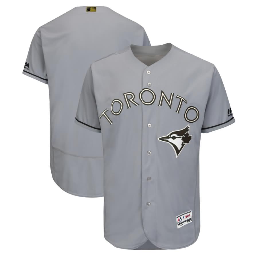 Toronto Blue Jays Majestic 2018 Memorial Day Authentic Collection Flex Base Team Jersey - Gray