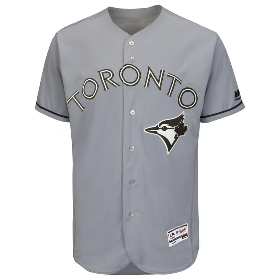 Toronto Blue Jays Majestic 2018 Memorial Day Authentic Collection Flex Base Team Jersey - Gray