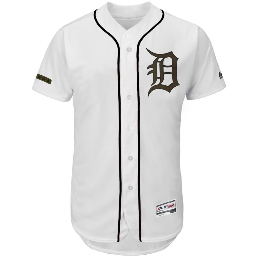 Detroit Tigers Majestic 2018 Memorial Day Authentic Collection Flex Base Team Jersey - White