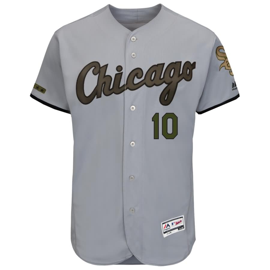 Yoan Moncada Chicago White Sox Majestic 2018 Memorial Day Authentic Collection Flex Base Player Jersey - Gray