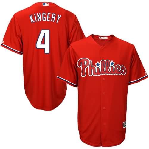 Scott Kingery Philadelphia Phillies Majestic Fashion Official Cool Base Player Jersey - Scarlet
