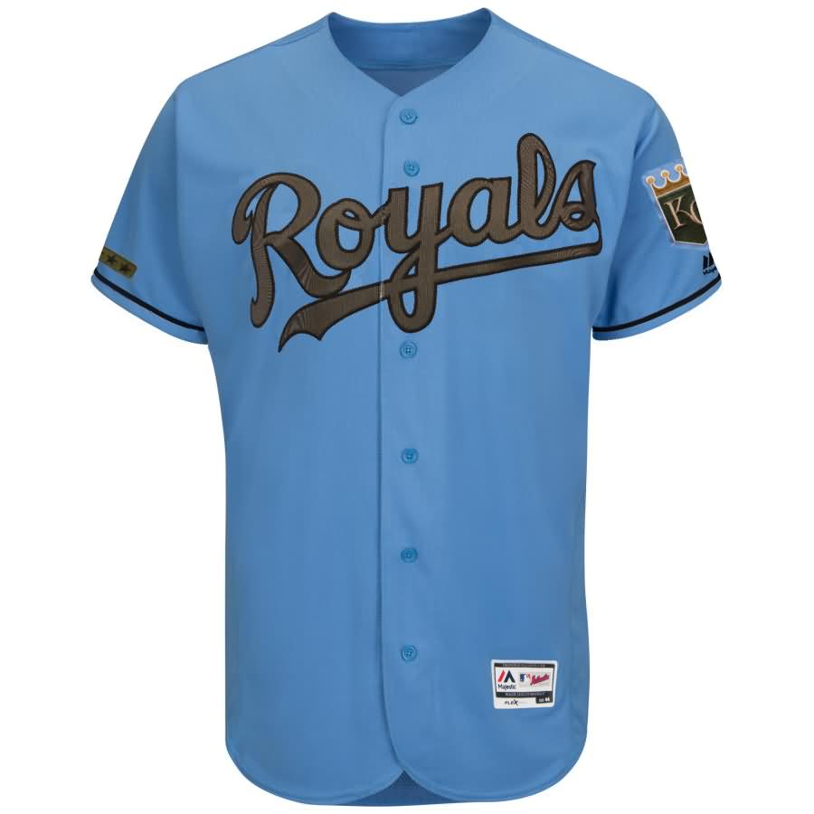 Kansas City Royals Majestic 2018 Memorial Day Authentic Collection Flex Base Team Jersey - Light Blue