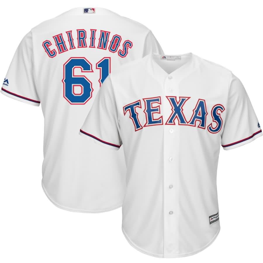 Robinson Chirinos Texas Rangers Majestic Home Cool Base Player Jersey - White