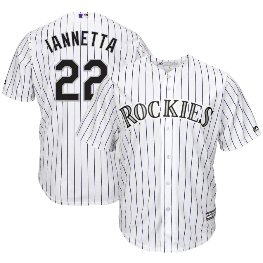 Chris Iannetta Colorado Rockies Majestic Home Cool Base Player Jersey - White