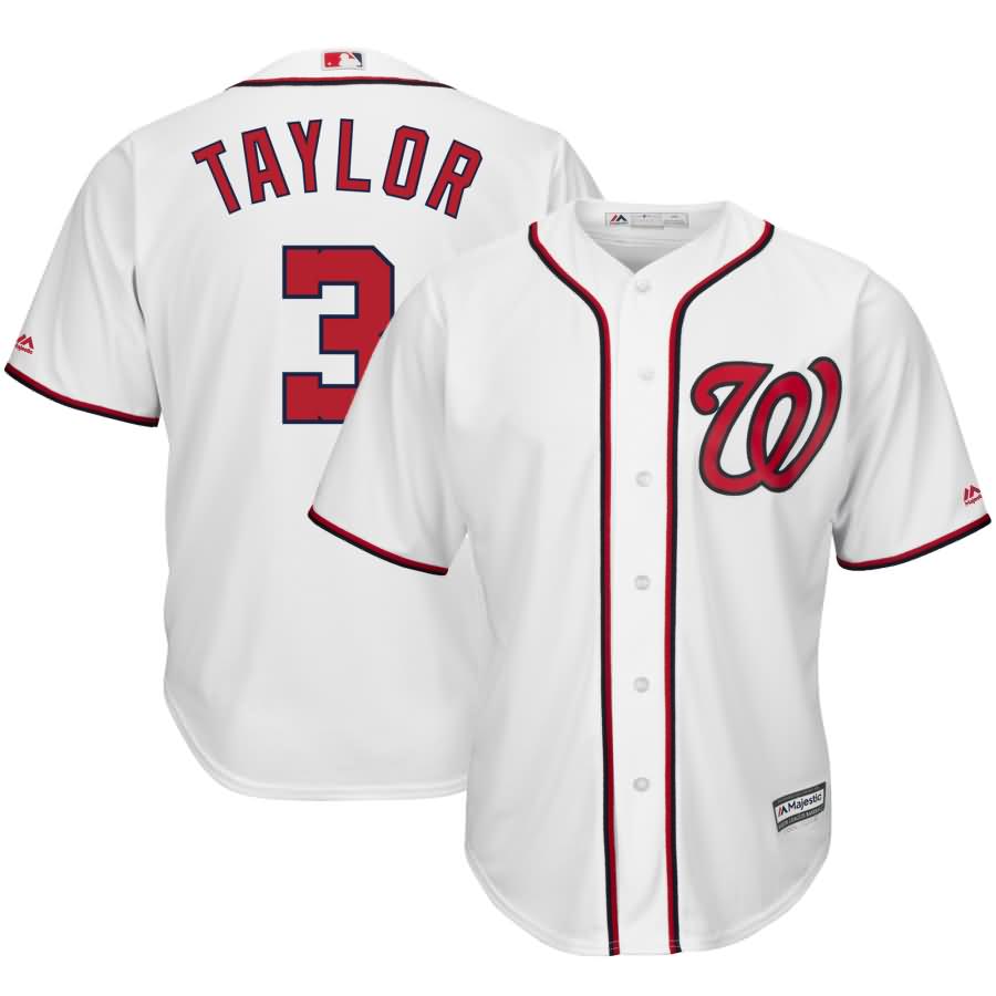 Michael Taylor Washington Nationals Majestic Home Cool Base Player Jersey - White