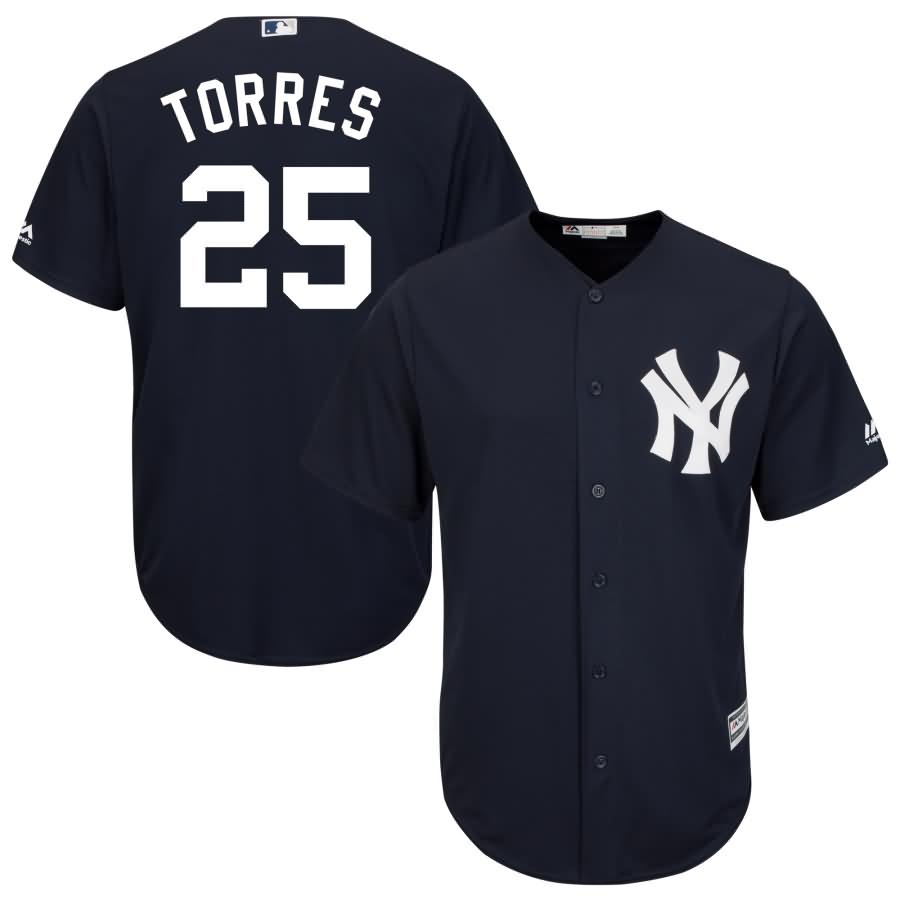Gleyber Torres New York Yankees Majestic Alternate Official Cool Base Jersey - Navy