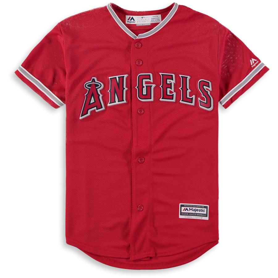 Kole Calhoun Los Angeles Angels Majestic Youth Alternate Official Cool Base Player Jersey - Red