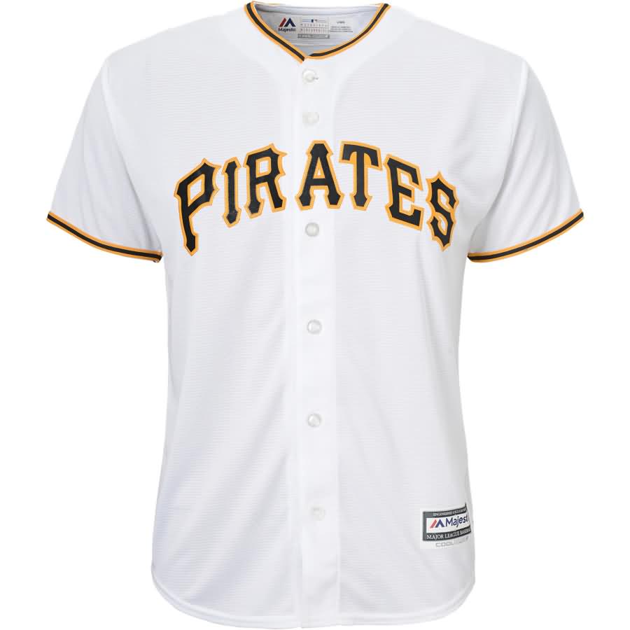Francisco Cervelli Pittsburgh Pirates Majestic Youth Home Official Cool Base Player Jersey - White