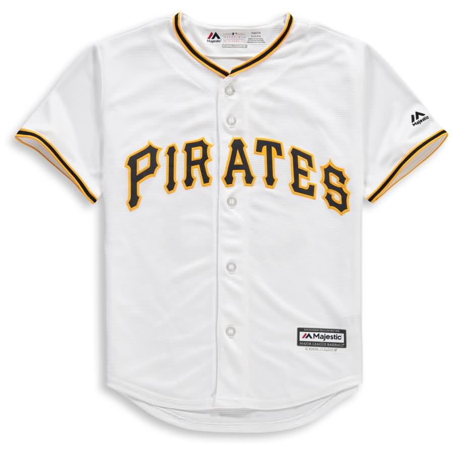 Josh Bell Pittsburgh Pirates Majestic Youth Home Official Cool Base Player Jersey - White