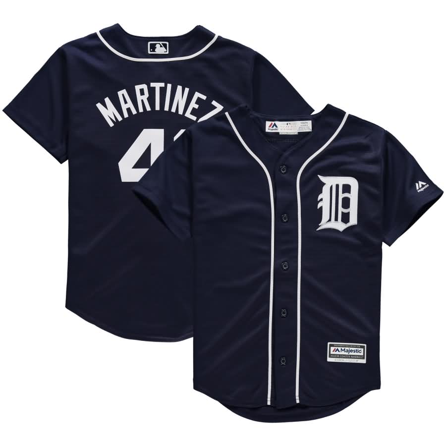 Victor Martinez Detroit Tigers Majestic Youth Alternate Official Cool Base Player Jersey - Navy