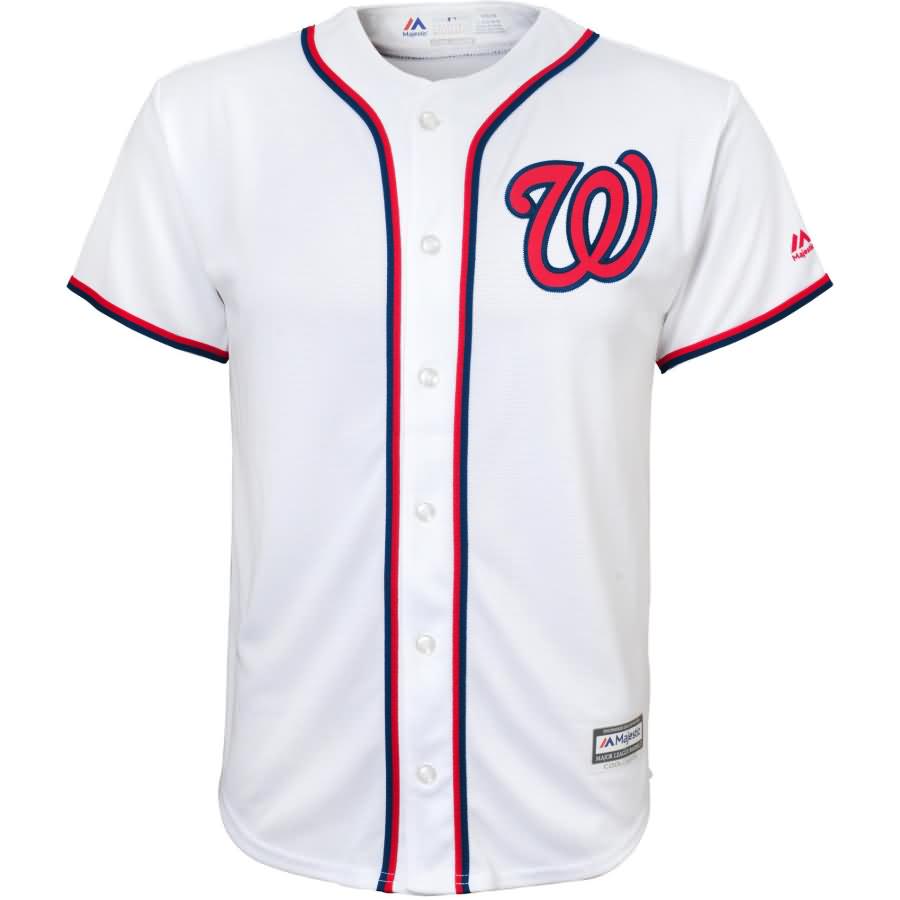Stephen Strasburg Washington Nationals Majestic Youth Home Official Cool Base Player Jersey - White