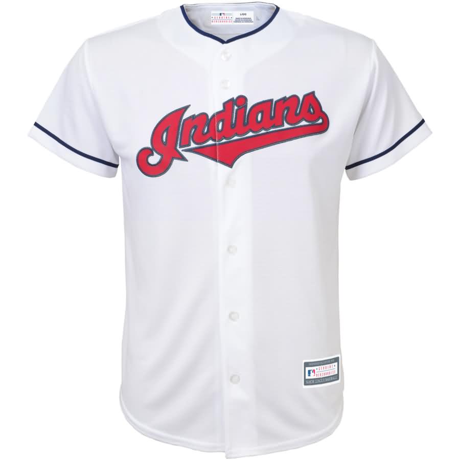 Corey Kluber Cleveland Indians Majestic Youth Home Cool Base Replica Player Jersey - White