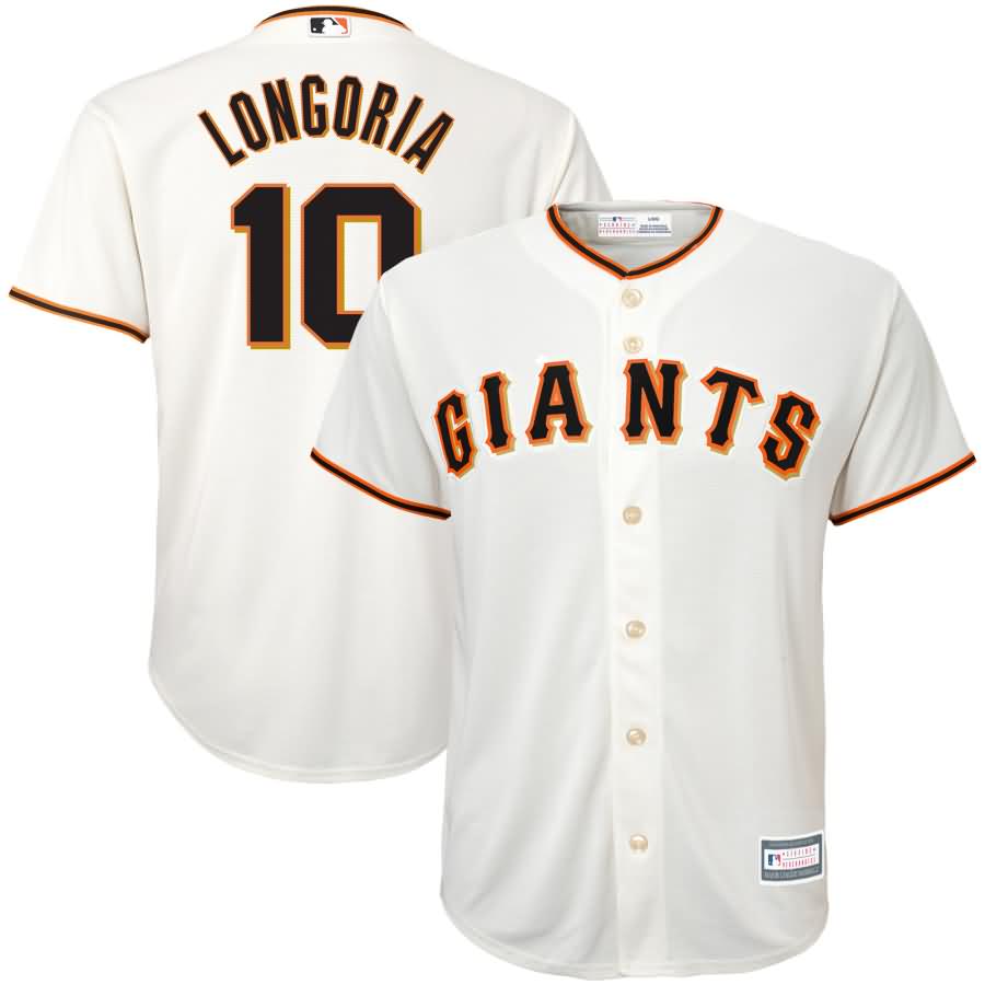 Evan Longoria San Francisco Giants Majestic Youth Home Cool Base Replica Player Jersey - Cream