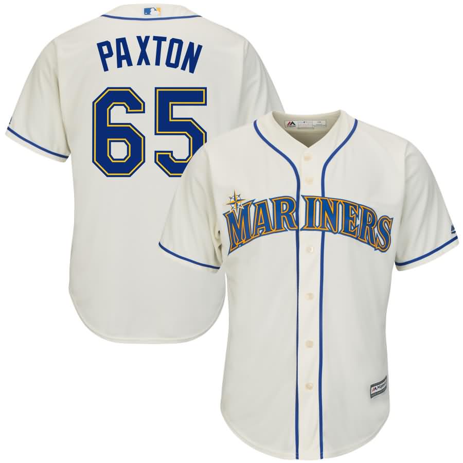 James Paxton Seattle Mariners Majestic Alternate Cool Base Player Jersey - Cream
