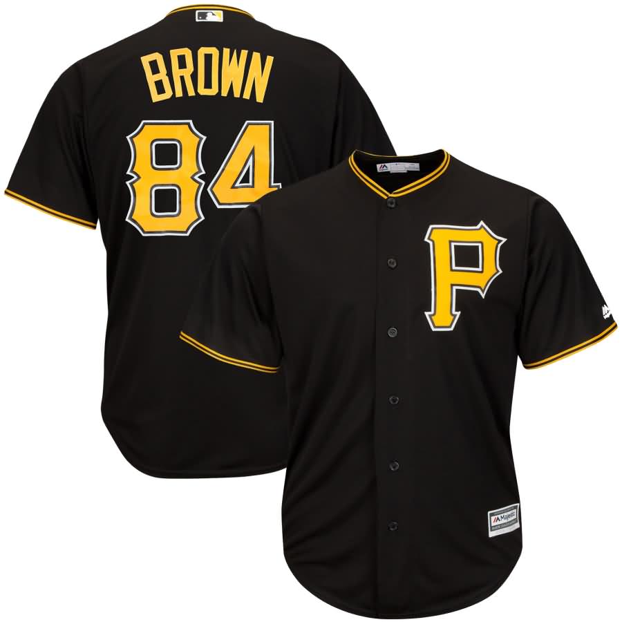 Antonio Brown Pittsburgh Pirates Majestic x MLB Crossover Cool Base Player Jersey - Black