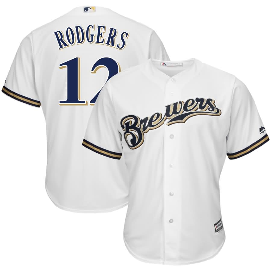 Aaron Rodgers Milwaukee Brewers Majestic NFL x MLB Crossover Cool Base Player Jersey - White