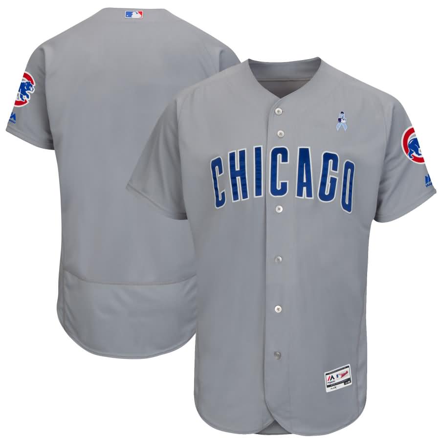 Chicago Cubs Majestic 2018 Father's Day Flex Base Team Jersey - Gray