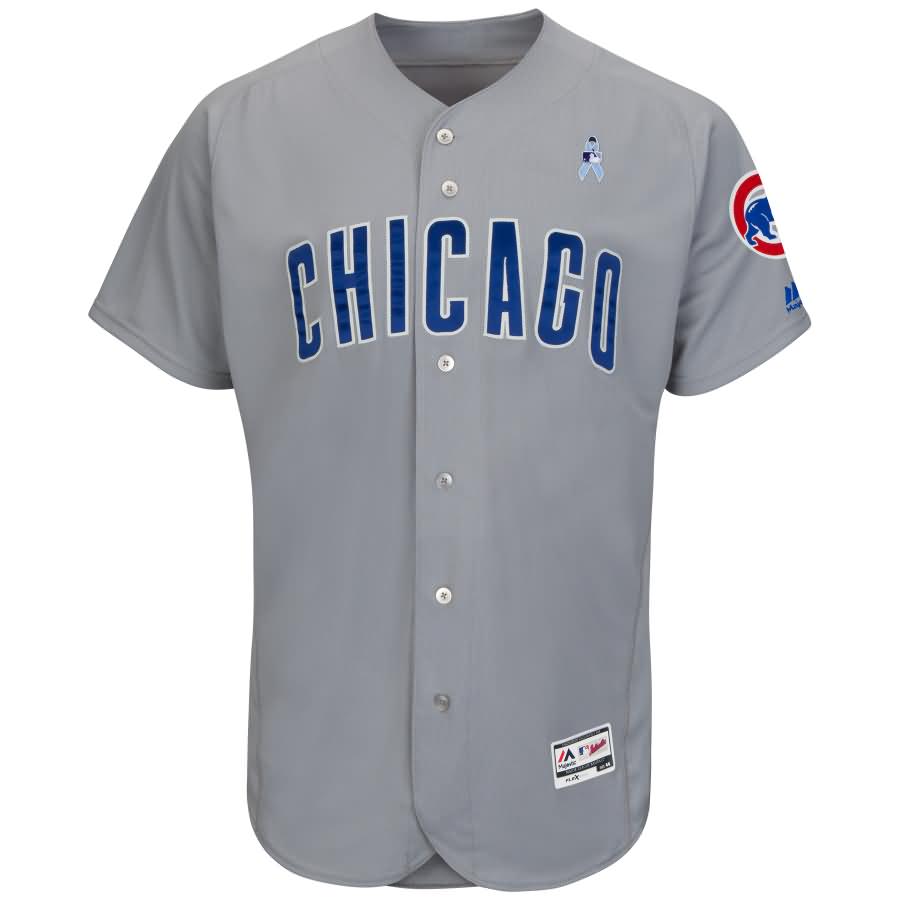 Chicago Cubs Majestic 2018 Father's Day Flex Base Team Jersey - Gray